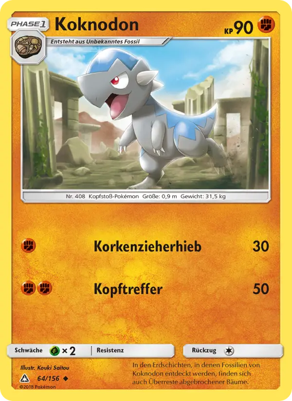 Koknodon Pokemon card