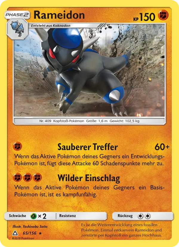 Rameidon Pokemon card