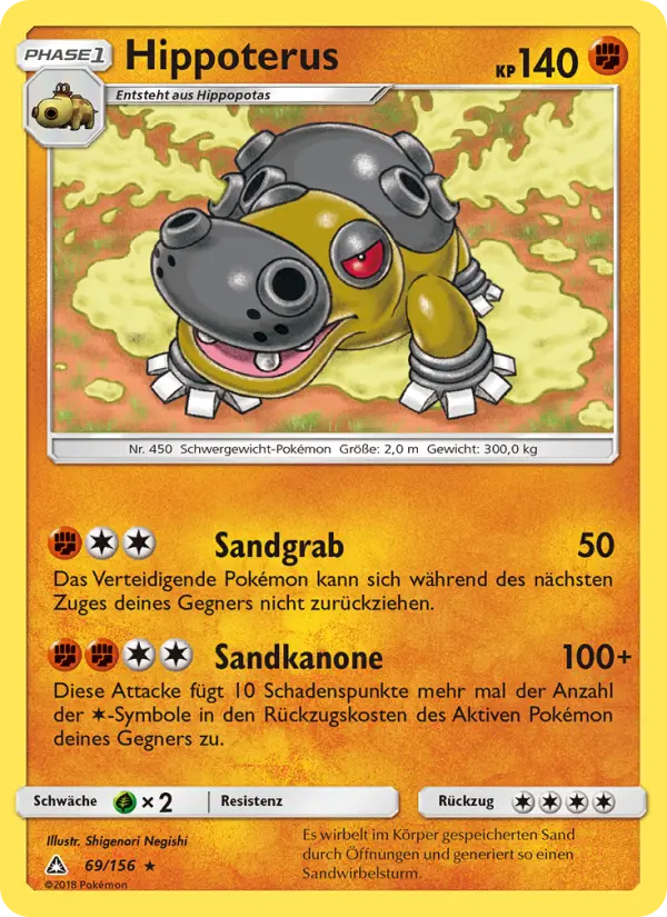 Hippoterus Pokemon card