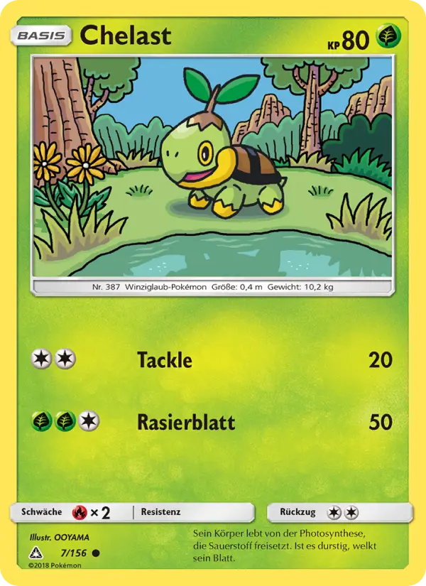 Chelast Pokemon card