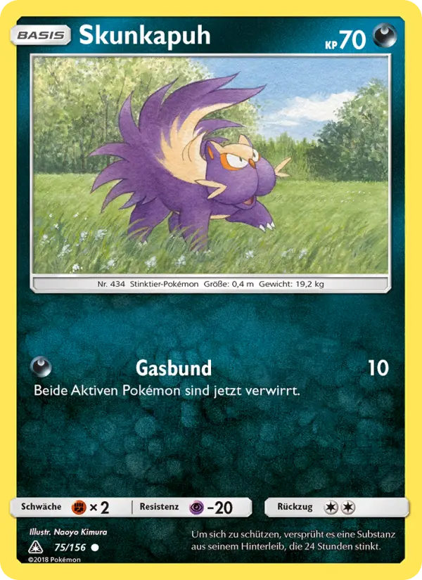 Skunkapuh Pokemon card