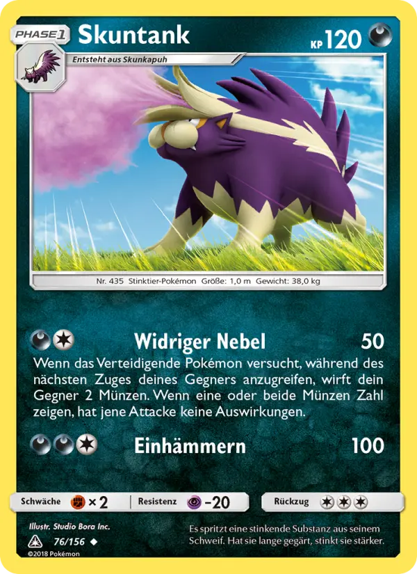 Skuntank Pokemon card