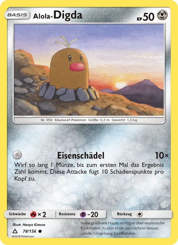 Alola-Digda Pokemon card