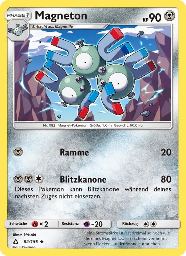 Magneton Pokemon card