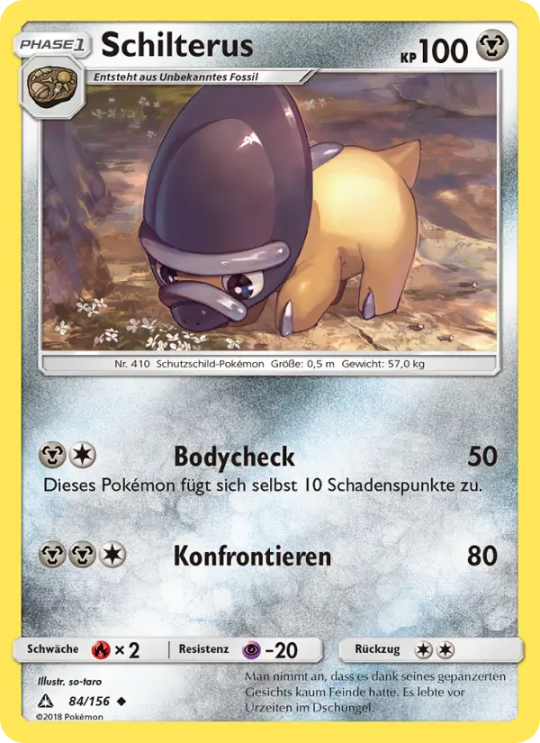 Schilterus Pokemon card
