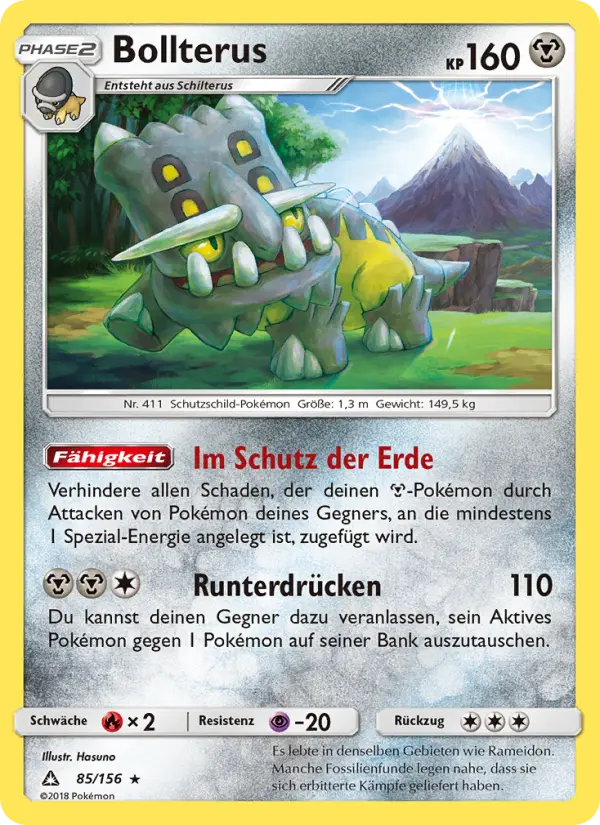 Bollterus Pokemon card