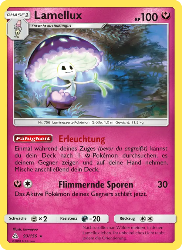 Lamellux Pokemon card