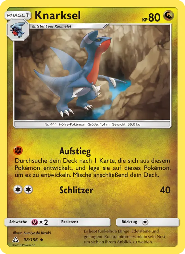 Knarksel Pokemon card
