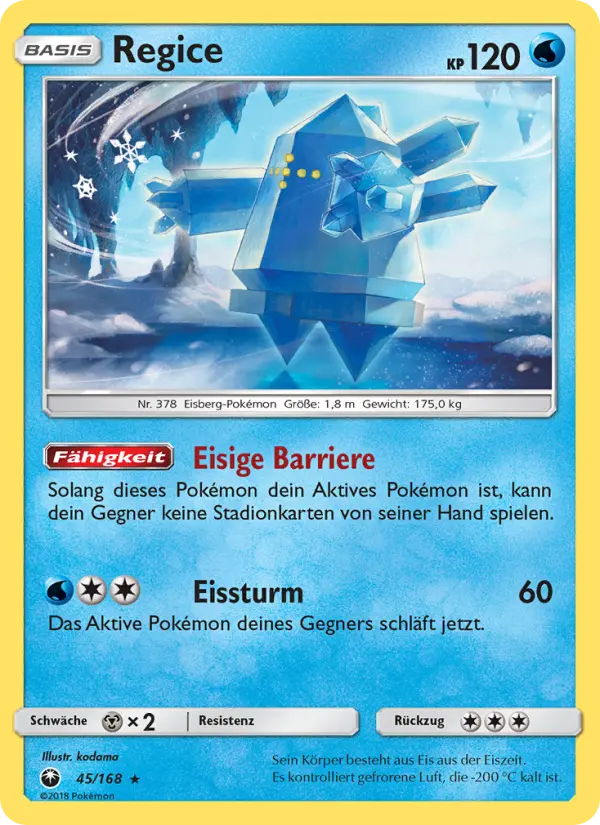 Regice card image