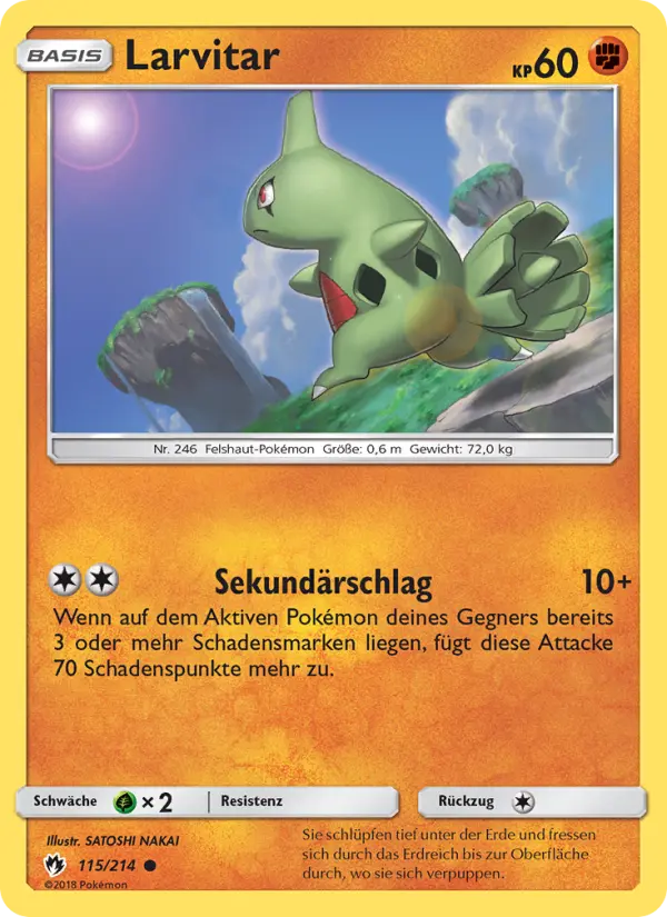 Larvitar card image