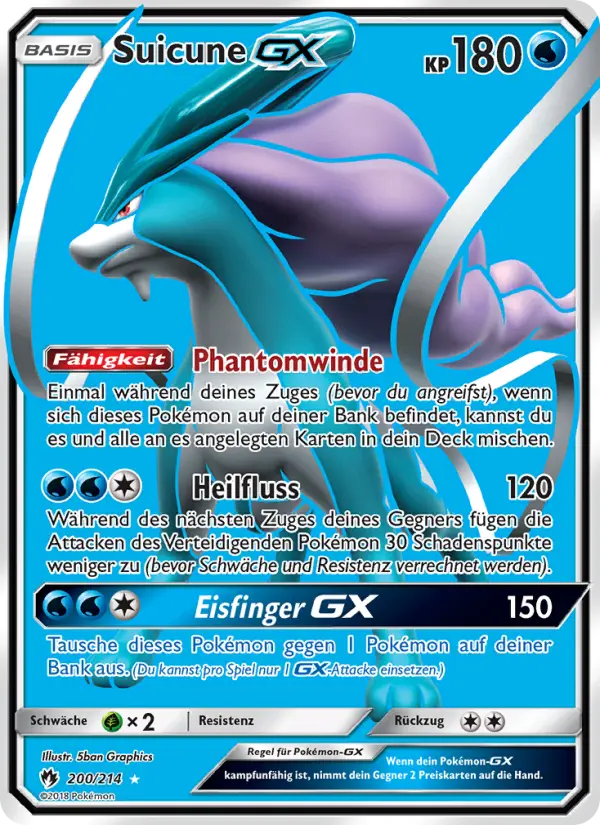Suicune GX card image