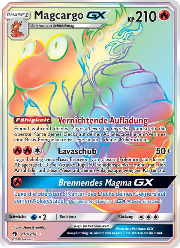 Magcargo GX card image