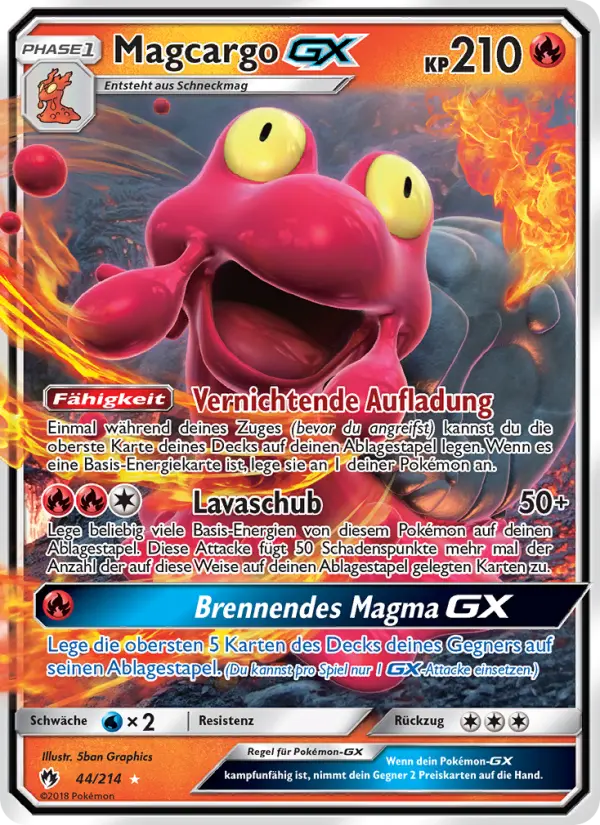 Magcargo GX card image