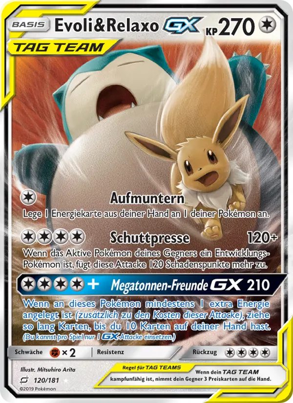 Evoli & Relaxo GX card image