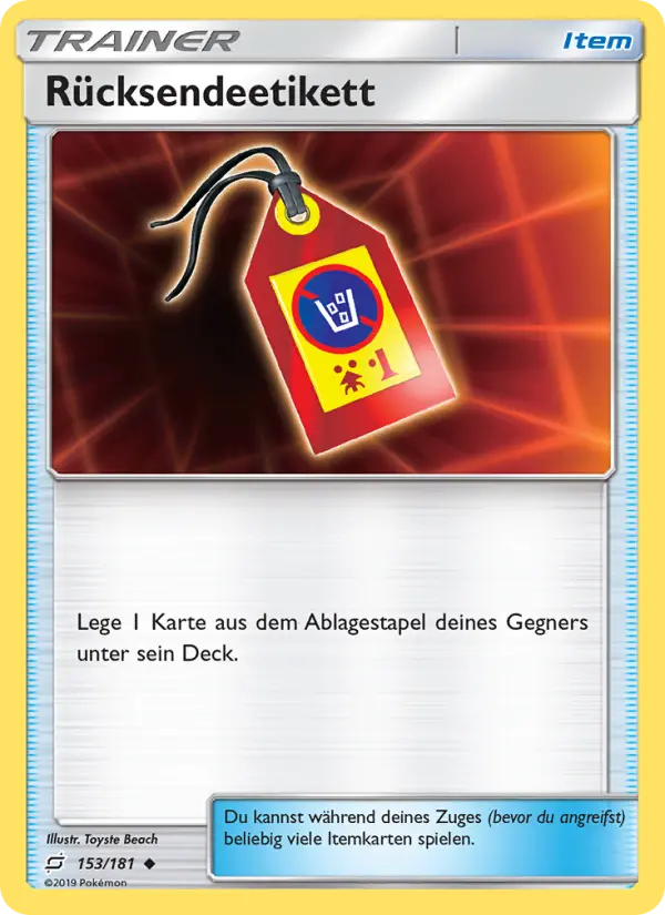Rücksendeetikett card image