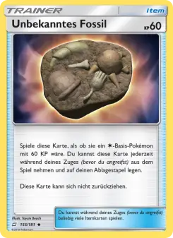 Unbekanntes Fossil – Teams Sind Trumpf Nr. 155