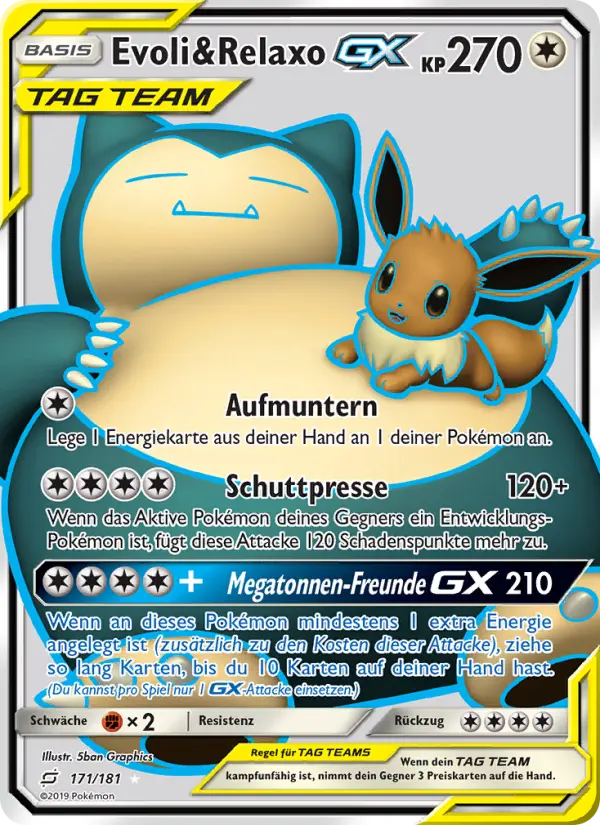 Evoli & Relaxo GX card image