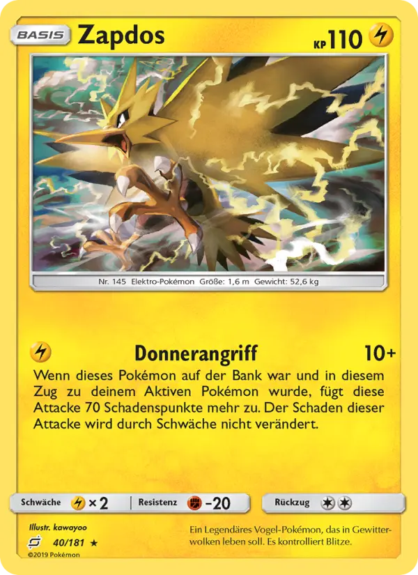Zapdos card image