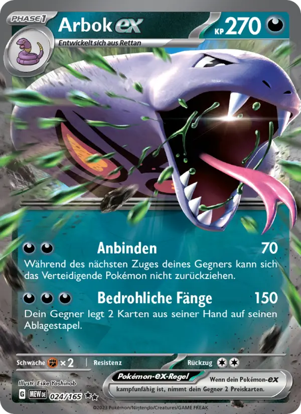 Arbok-ex card image