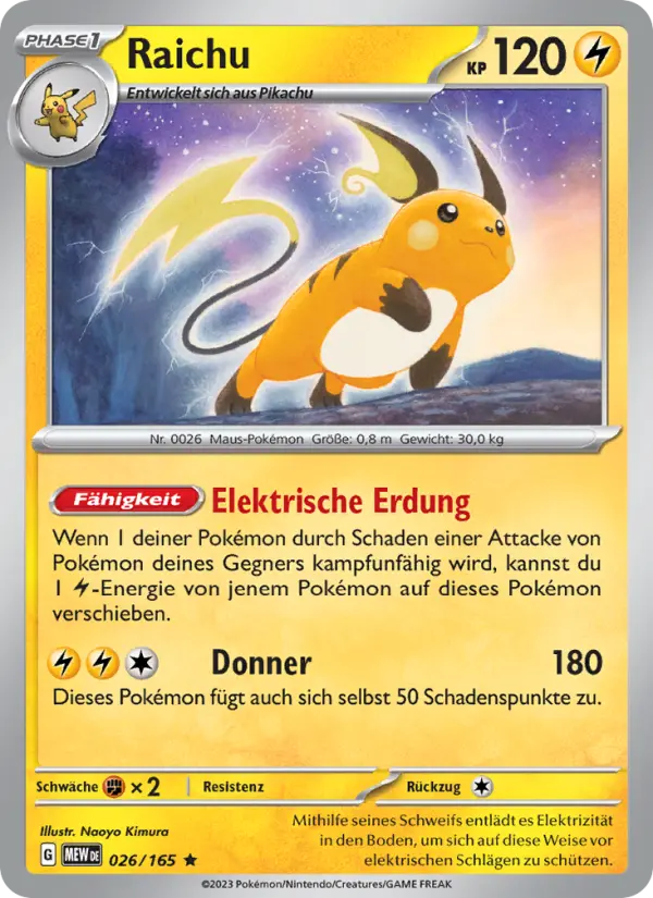 Raichu card image