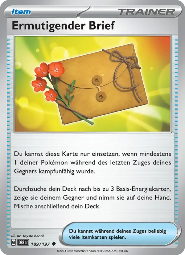 Ermutigender Brief card image