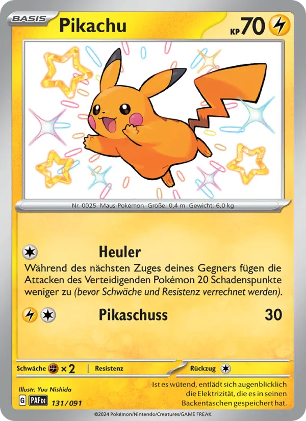 Pikachu card image
