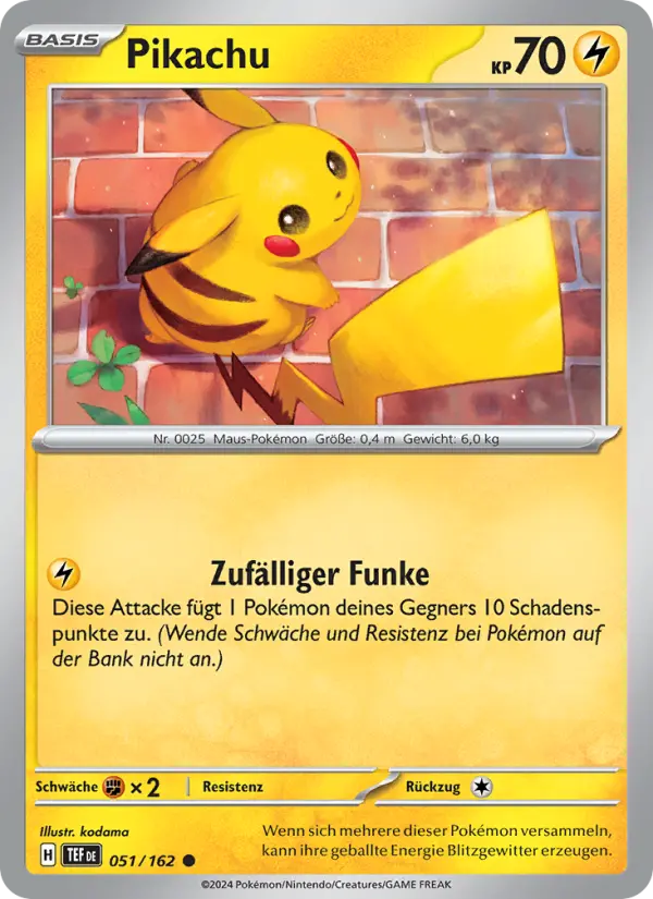 Pikachu card image