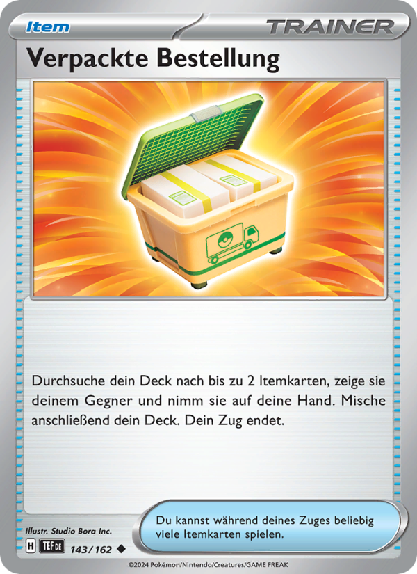 Verpackte Bestellung