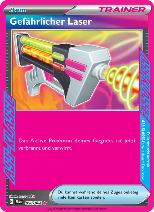 Gefährlicher Laser card image