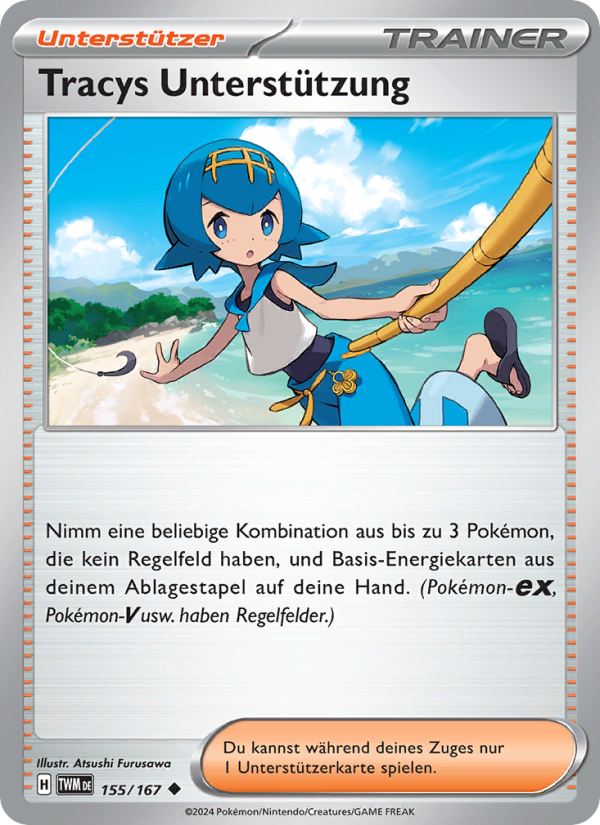 Tracys Unterstützung