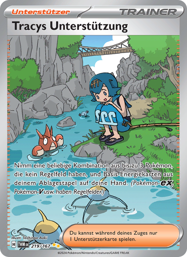 Tracys Unterstützung