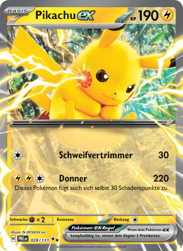 Pikachu-ex card image