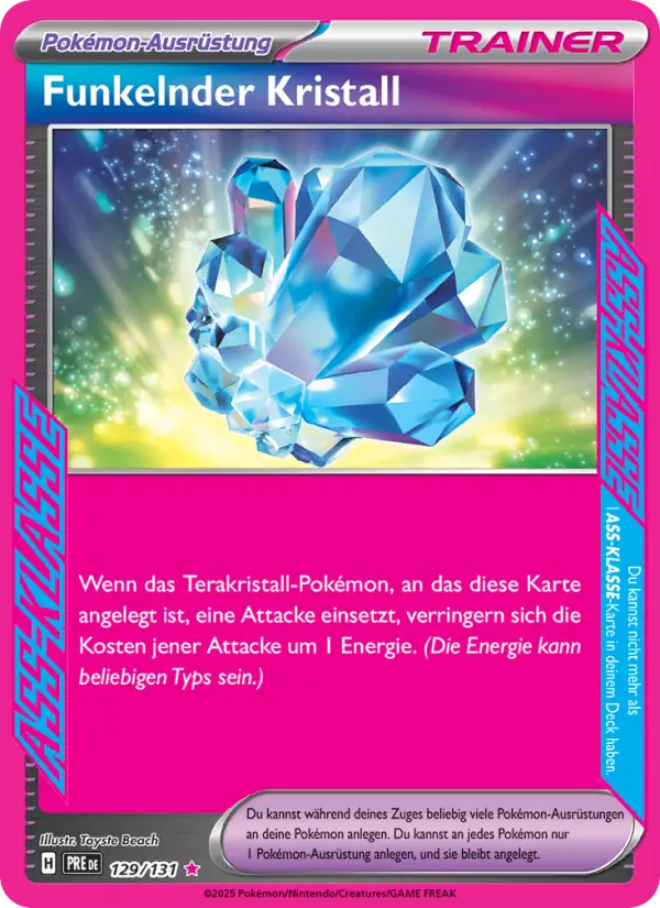 Funkelnder Kristall card image