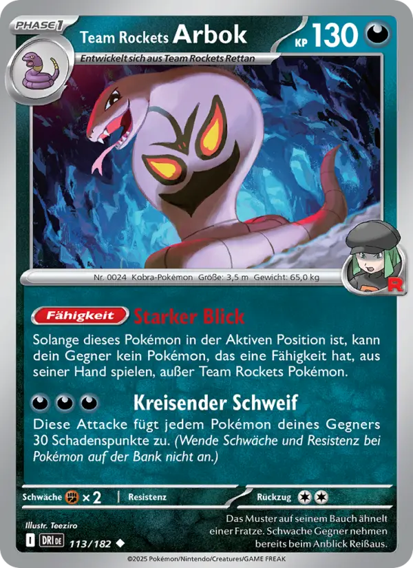 Team Rockets Arbok card image