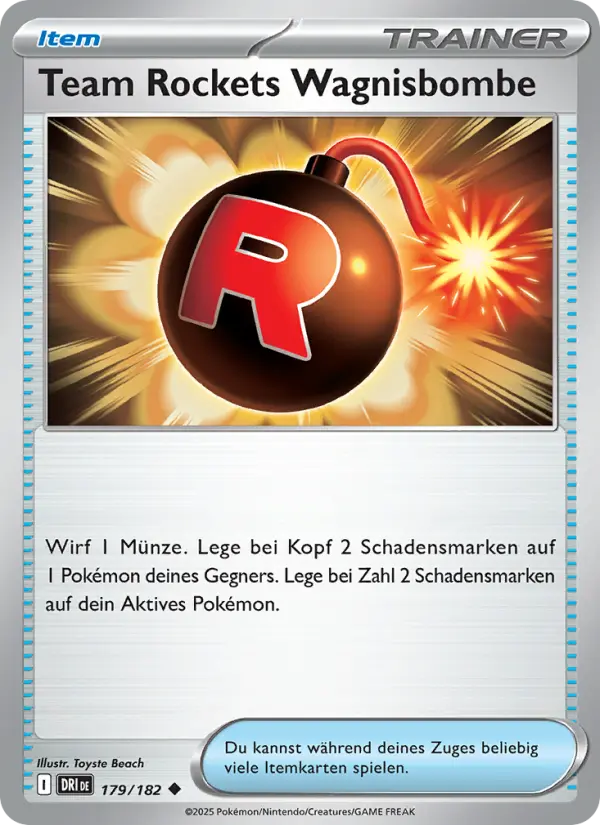 Team Rockets Wagnisbombe card image