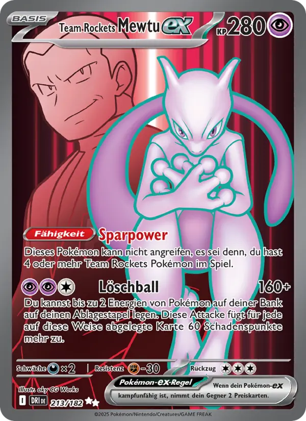 Team Rockets Mewtu-ex card image