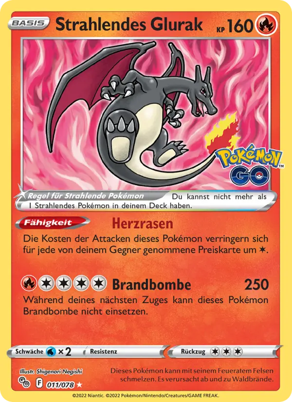 Strahlendes Glurak card image