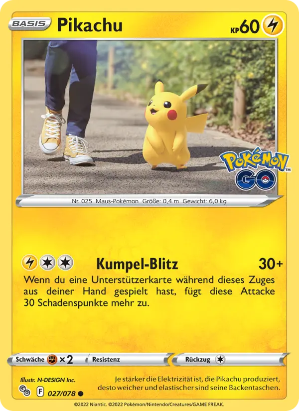 Pikachu card image