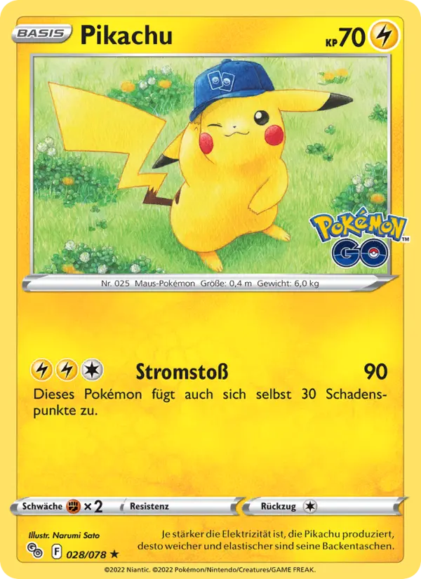 Pikachu card image