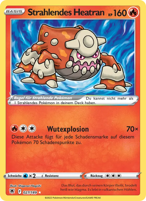 Strahlendes Heatran card image