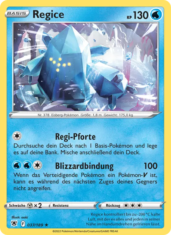 Regice card image