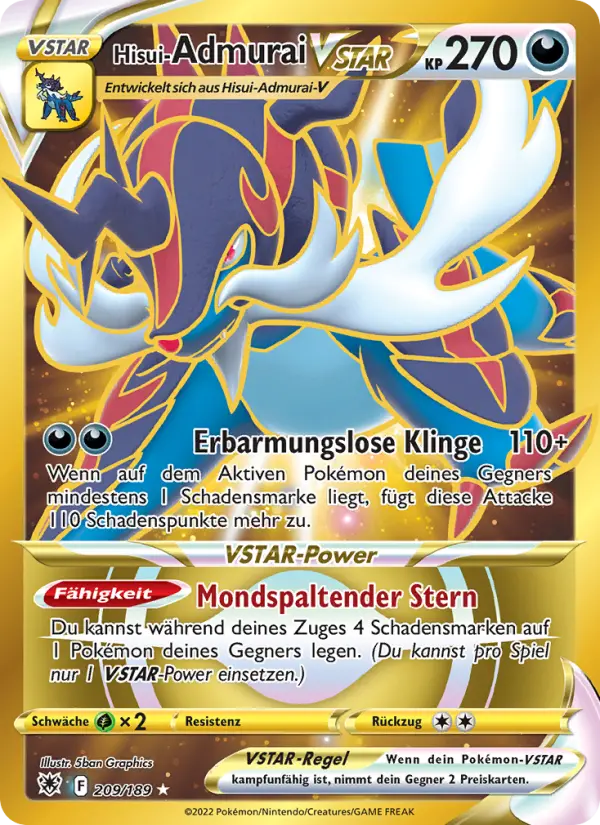 Hisui-Admurai VSTAR card image