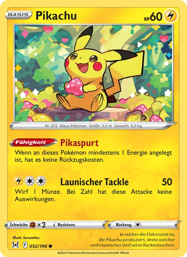 Pikachu card image