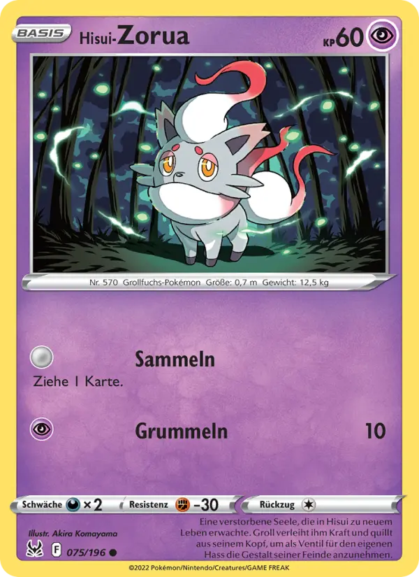 Hisui-Zorua card image