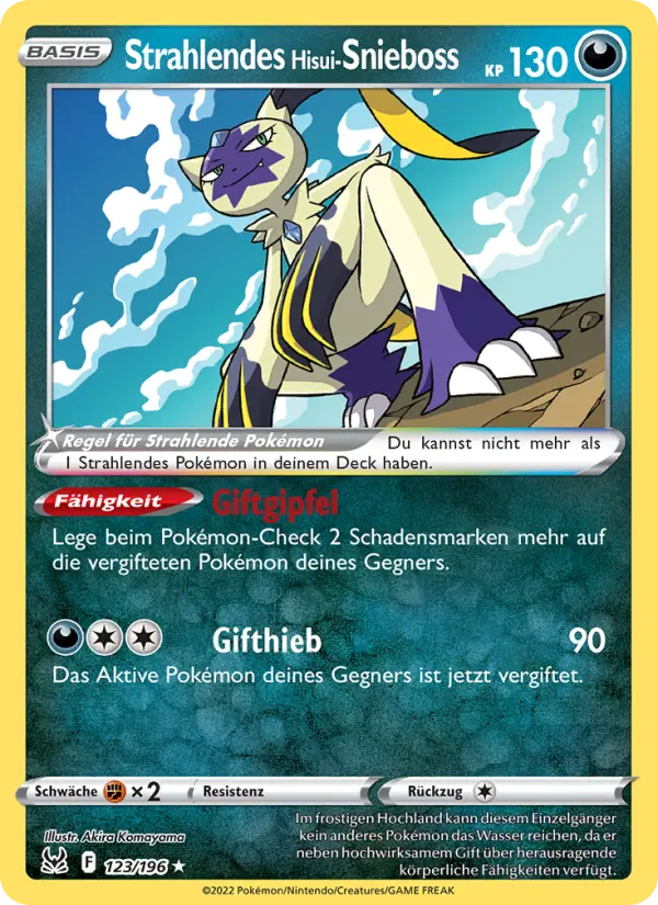 Strahlendes Hisui-Snieboss card image