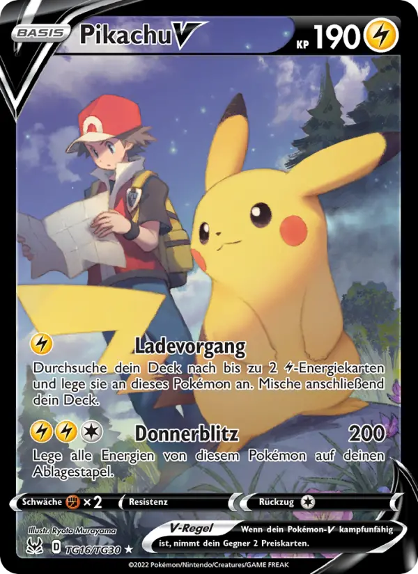 Pikachu V card image