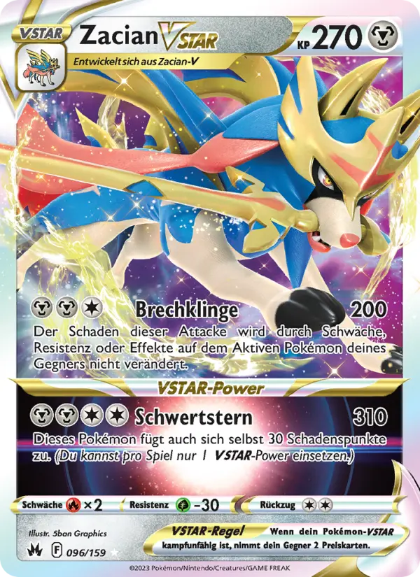 Zacian VSTAR card image