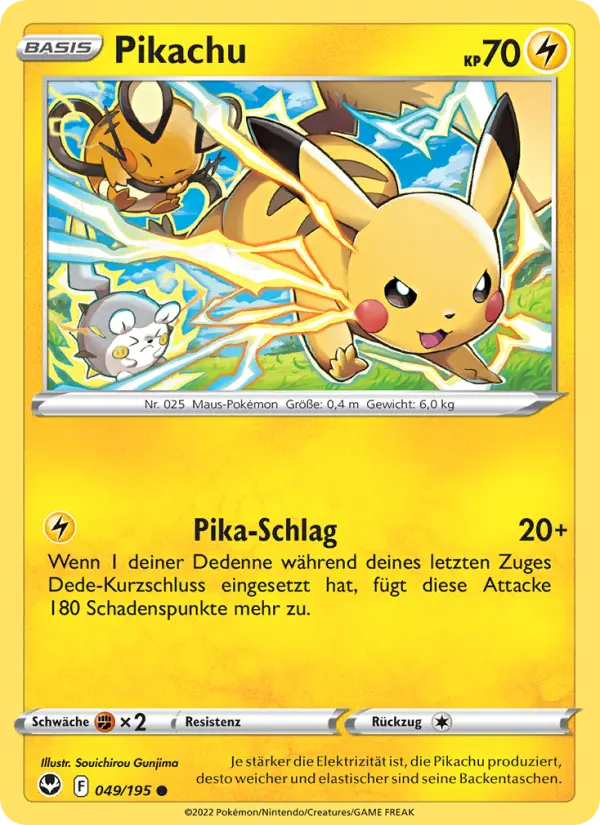 Pikachu card image
