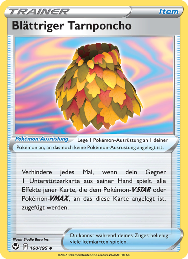 Blättriger Tarnponcho