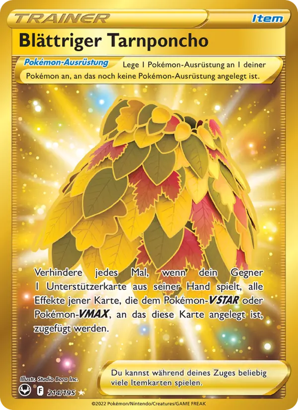 Blättriger Tarnponcho card image